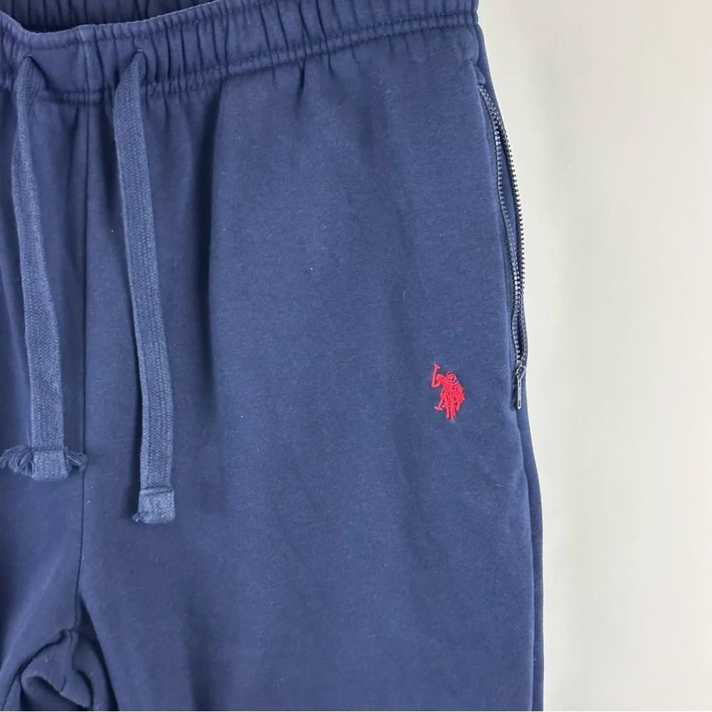 U.S. Polo Assn. Mens Drawstring Waist Classic Fit Fleece Joggers